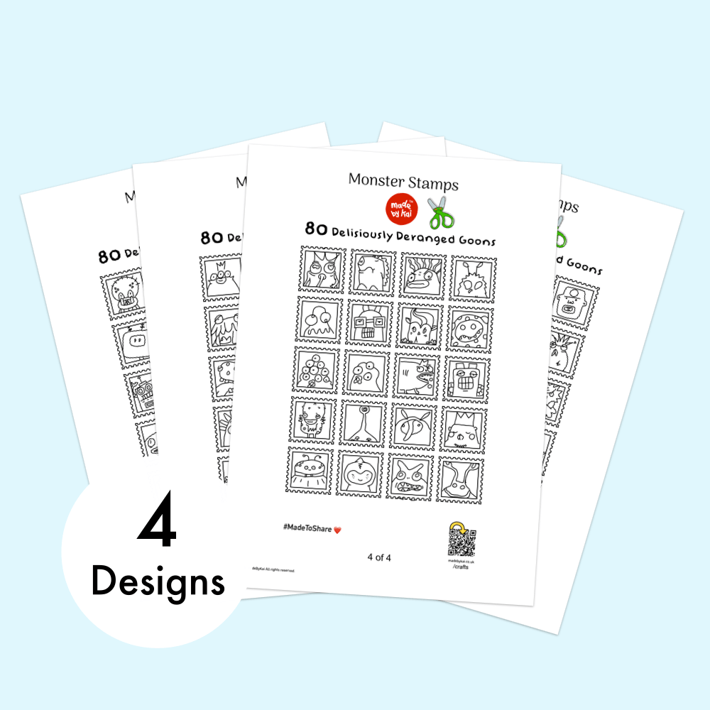 80 Monster Stamps
