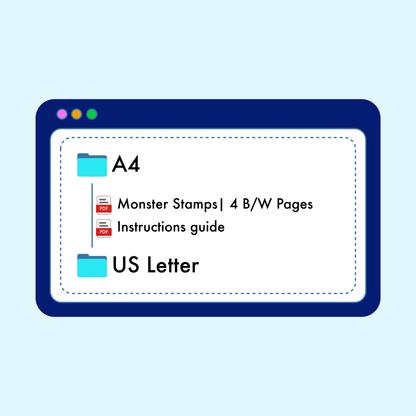 80 Monster Stamps