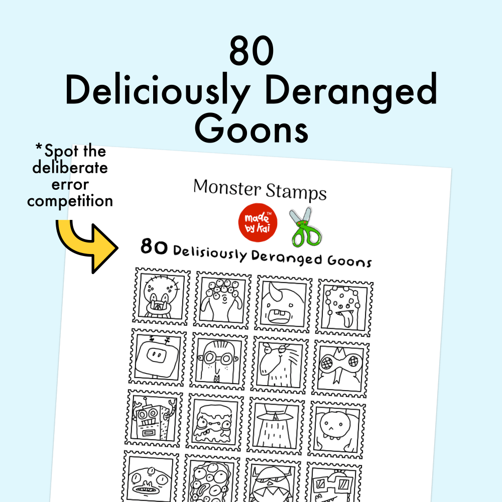 80 Monster Stamps