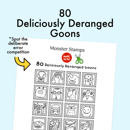 80 Monster Stamps