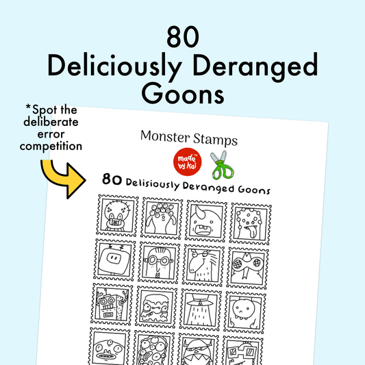 80 Monster Stamps